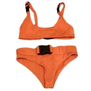 ANDI BAGUS orange Bond girl bikini